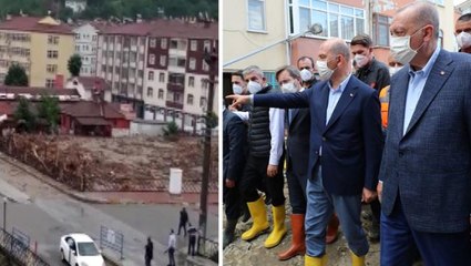 Kastamonu'da tomrukların köprüyü tıkadığı görüntü sonrası Cumhurbaşkanı Erdoğan talimatı verdi