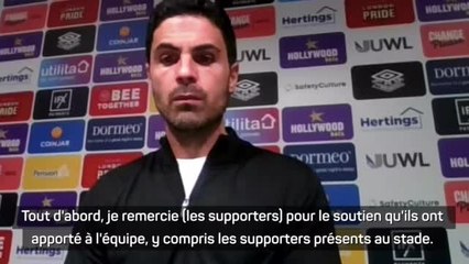 1e j. - Arteta s'excuse après la défaite d'Arsenal