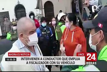 Lince: conductora embiste a personal de serenazgo y huye del lugar