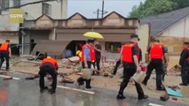 Las lluvias torrenciales arrasan la provincia china de Hubei