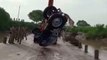 NDRF saves 3 people from a tractor drowning in river