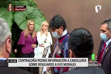 Contralor Nelson Shack pedirá información a Cancillería sobre resguardo a Evo Morales