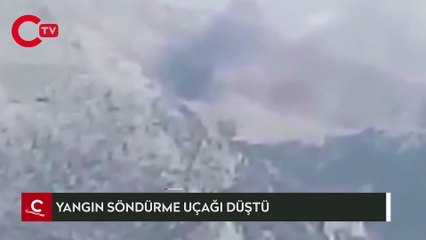 Kahramanmaraş’ta yangın söndürme uçağı düştü