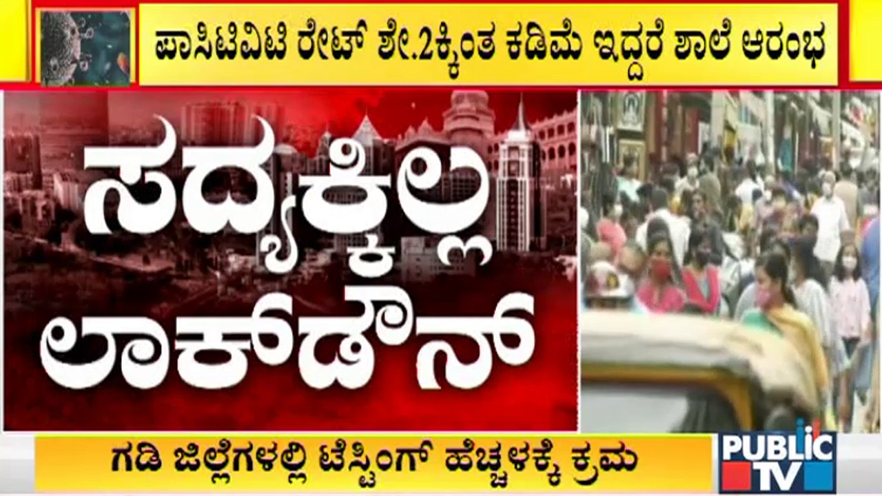 No Lockdown In Karnataka For Now | Covid19 | Bengaluru