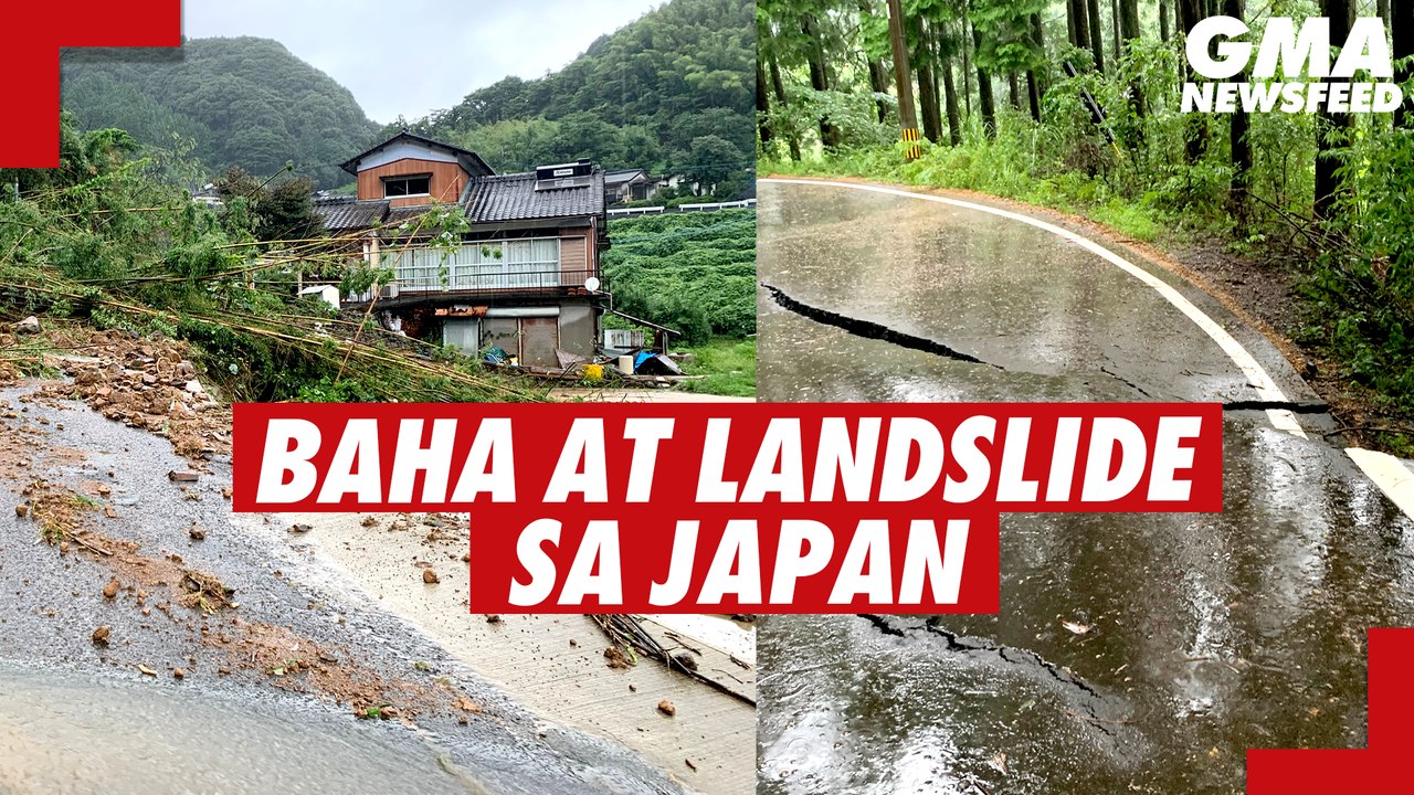 Baha at landslide sa Japan | GMA News Feed