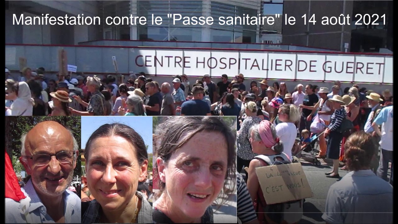 Reportage : manifestation contre le "Passe sanitaire" à Guéret le 14 août 2021