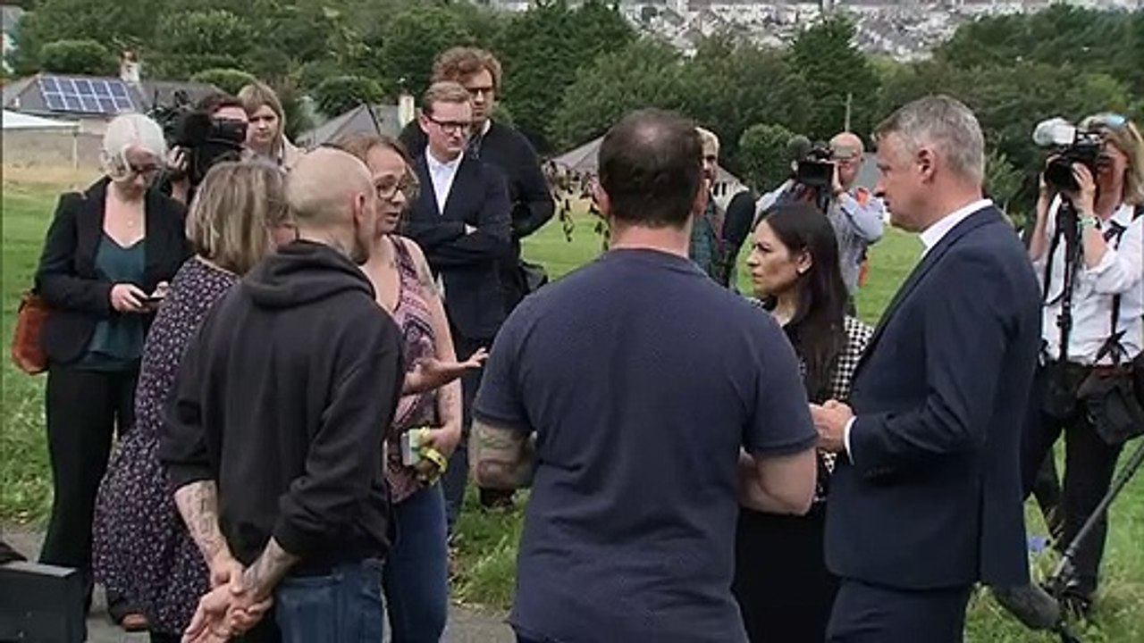 Home Secretary meets residents after Plymouth shooting