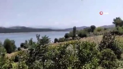 Düşen yangın uçağının barajdan su aldığı son görüntüleri ortaya çıktı