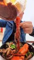 SPICY SEAFOOD | SQUID OCTOPUS SUPER NICE EATING |  أصوات الأخطبوط ال | #shorts #71