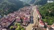 Drone footage shows massive devastation in flood hit Turkish town