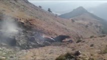 KAHRAMANMARAŞ - Düşen yangın söndürme uçağının enkazına ulaşıldı (2)