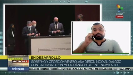 Tải video: Gobierno venezolano y oposición discuten levantamiento de sanciones.