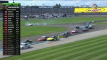 Nascar Xfinity 2021 Road Race Indianapolis Stage 2 Huge Air Wright on Curb