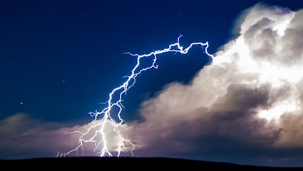 What is 'bolt from the blue' lightning?