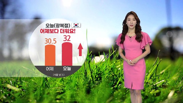 [날씨] 광복절, 서쪽 어제보다 더워...동해안 비, 곳곳 소나기 / YTN