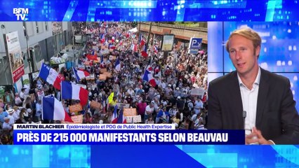 Manif anti-pass : près de 215 000 manifestants selon Beauvau - 14/08