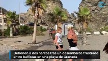 Detienen a dos narcos tras un desembarco frustrado entre bañistas en una playa de Granada