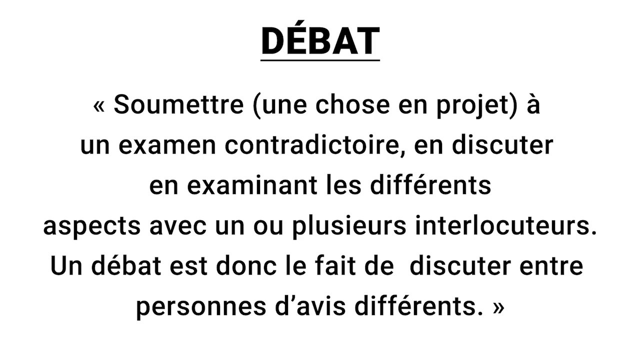 Grand débat (1/4).