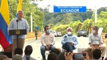 Presidentes Duque y Lasso inauguran corredor vial entre Colombia y Ecuador