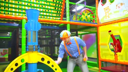 El Parque de Trampolines con Blippi Español  | Videos Educativos | Aprender los Colores