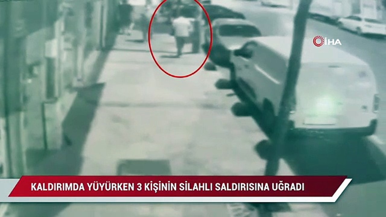 Kaldırımda yürüyen şahıs 3 kişinin silahlı saldırısına uğradı