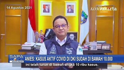 Gubernur Anies: Kasus Aktif Corona Jakarta Sudah di Bawah 10.000