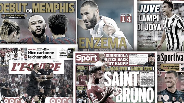 La présentation de Lionel Messi au PSG fait le tour de l'Europe, la masterclass de Bruno Fernandes fait chavirer l'Angleterre