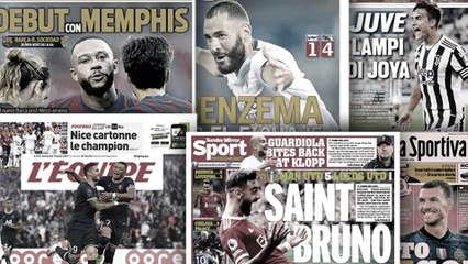 La présentation de Lionel Messi au PSG fait le tour de l'Europe, la masterclass de Bruno Fernandes fait chavirer l'Angleterre