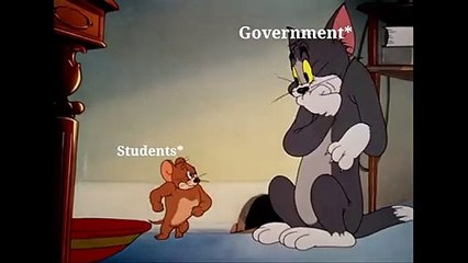 If students get a chance to b--t the government - Tom and jerry version~funny video