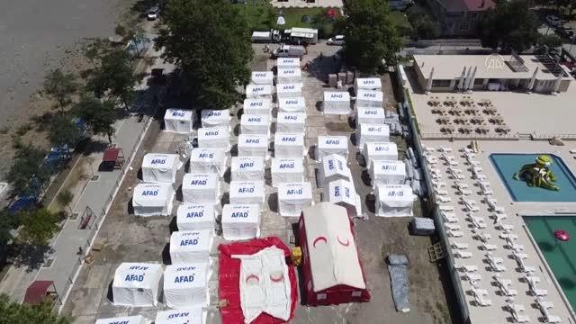 Son dakika haber: KASTAMONU - Sel felaketinde evini kaybedenlerin yardımına AFAD'ın çadır kent i kucak açtı