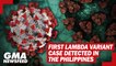 First Lambda variant case detected in the Philippines | GMA News Feed