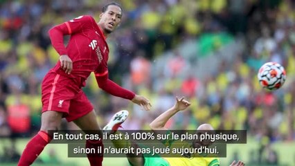 1ère j. - Klopp heureux du retour de Van Dijk