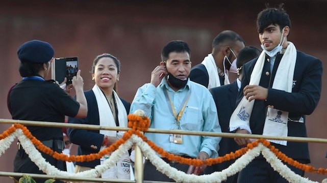 India's Tokyo Olympics champions grace Independence Day celebrations in Delhi