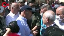 CHP Genel Başkanı Kemal Kılıçdaroğlu, sel felaketinin yaşandığı Kastamonu’nun Bozkurt ilçesine geldi