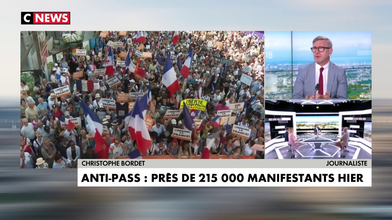 Christophe Bordet, journaliste, à propos du dernier sondage IFOP sur le pass sanitaire : «43% des Français estiment que nous sommes en dictature»