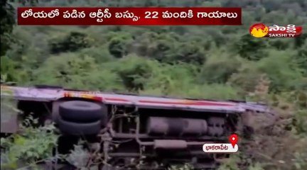 తిరుపతి : లోయలో పడిన ఆర్టీసీ బస్సు