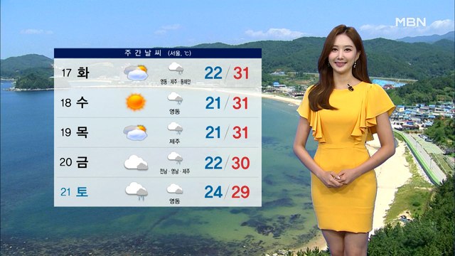 [종합뉴스 날씨]대체공휴일, 서쪽 한낮 더위…내륙 곳곳 소나기