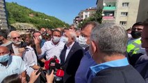 Kılıçdaroğlu Bozkurt'ta: 2019 yılında bu bölge için taşkın, sel raporu hazırlanmış, ciddi bir önlemin alınmaması devletin iyi yönetilmediği anlamına gelir