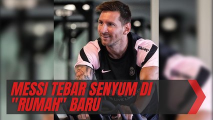 Senyum Lionel Messi di Sesi Latihan Bersama PSG