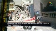 teleSUR Noticias 17:30 15- 08: Suman 724 víctimas mortales por terremoto