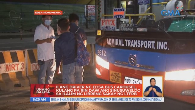 Ilang driver ng EDSA bus carousel, kulang pa rin daw ang sinusuweldo sa ilalim ng libreng sakay ng LTFRB | UB