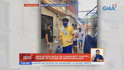 Mga ayuda mula sa community pantry, house-to-house na ipinamamahagi | UB