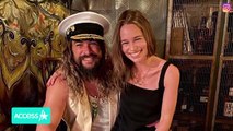 Jason Momoa and Emilia Clarke Beam In 'Game Of Thrones' Reunion