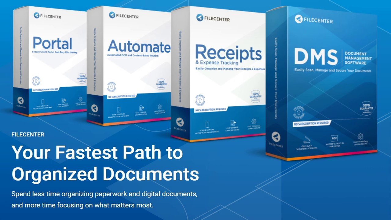 FileCenter Suite |  Paperless Office Software |  FileCenter integrates with your favorite Cloud service  | Lucion FileCenter Suite 11.0.34