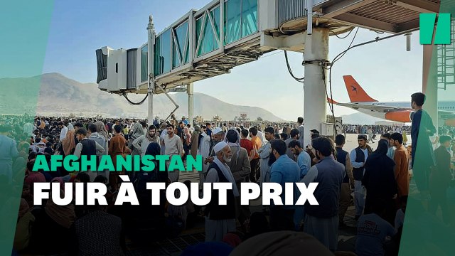 Après l'arrivée des talibans, l'aéroport de Kaboul pris d'assaut