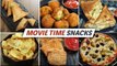 Delicious Movie Night Time Snacks Recipes | Cheese Balls | Pizza | Cheese Sandwich | Keema Samosa