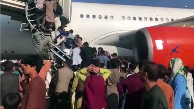 Watch, Chaos at Kabul airport as people try to flee country after Taliban takeover