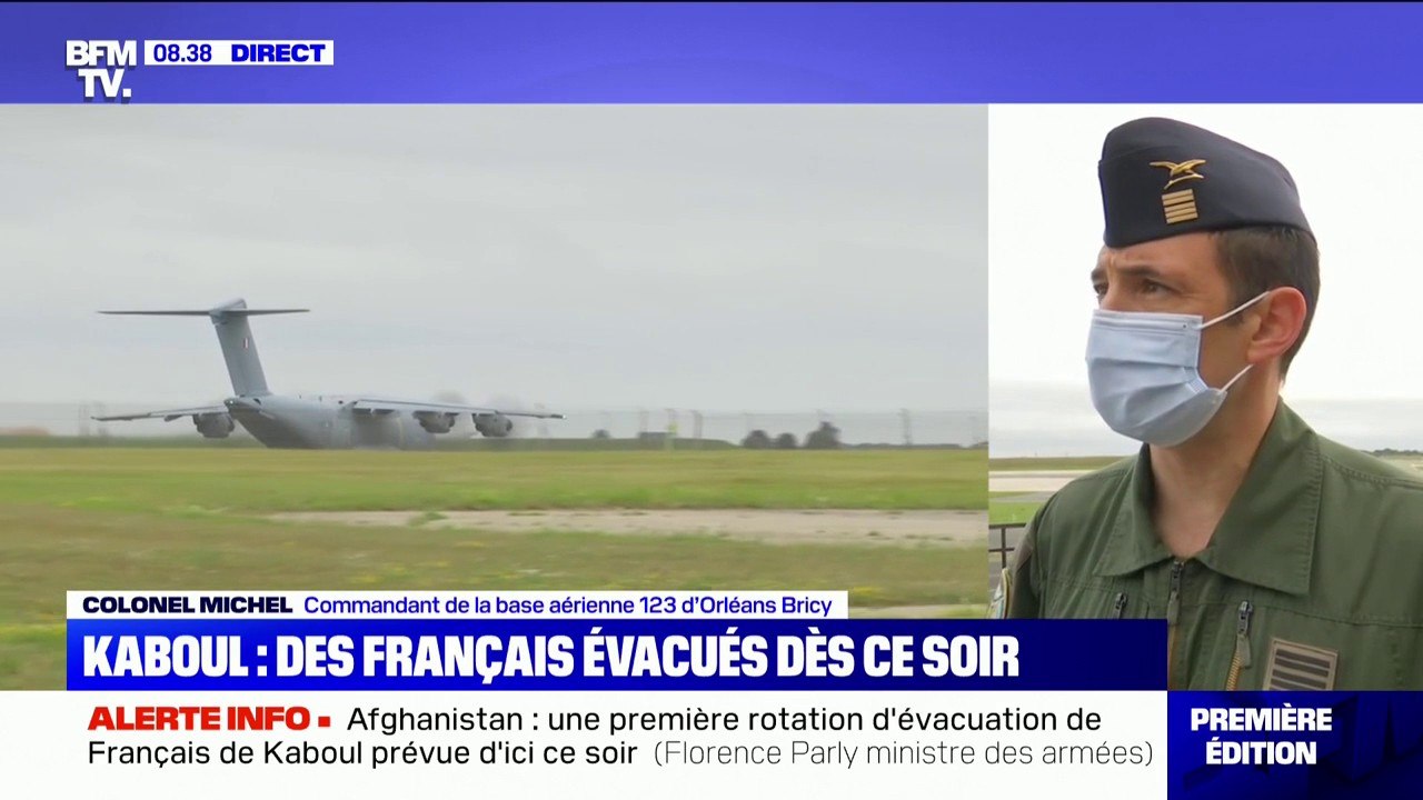 Afghanistan: "Cette opération a été préparée depuis quelques jours", selon le colonel Michel qui explique les étapes du rapatriement des ressortissants français par l'armée