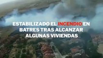 Estabilizado el incendio en Batres (Madrid) tras alcanzar algunas viviendas