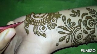 Latest Arabic mehndi designs for back Hand 2021  Easy #mehndidesign